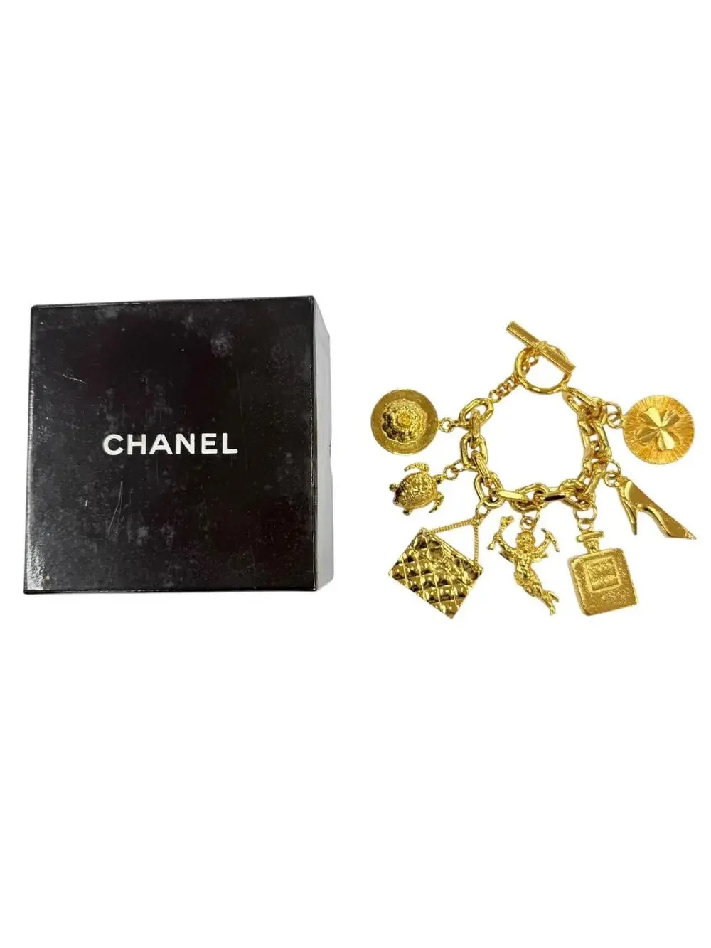 Chanel Vintage Bracelet Metal Gold #327516C11B